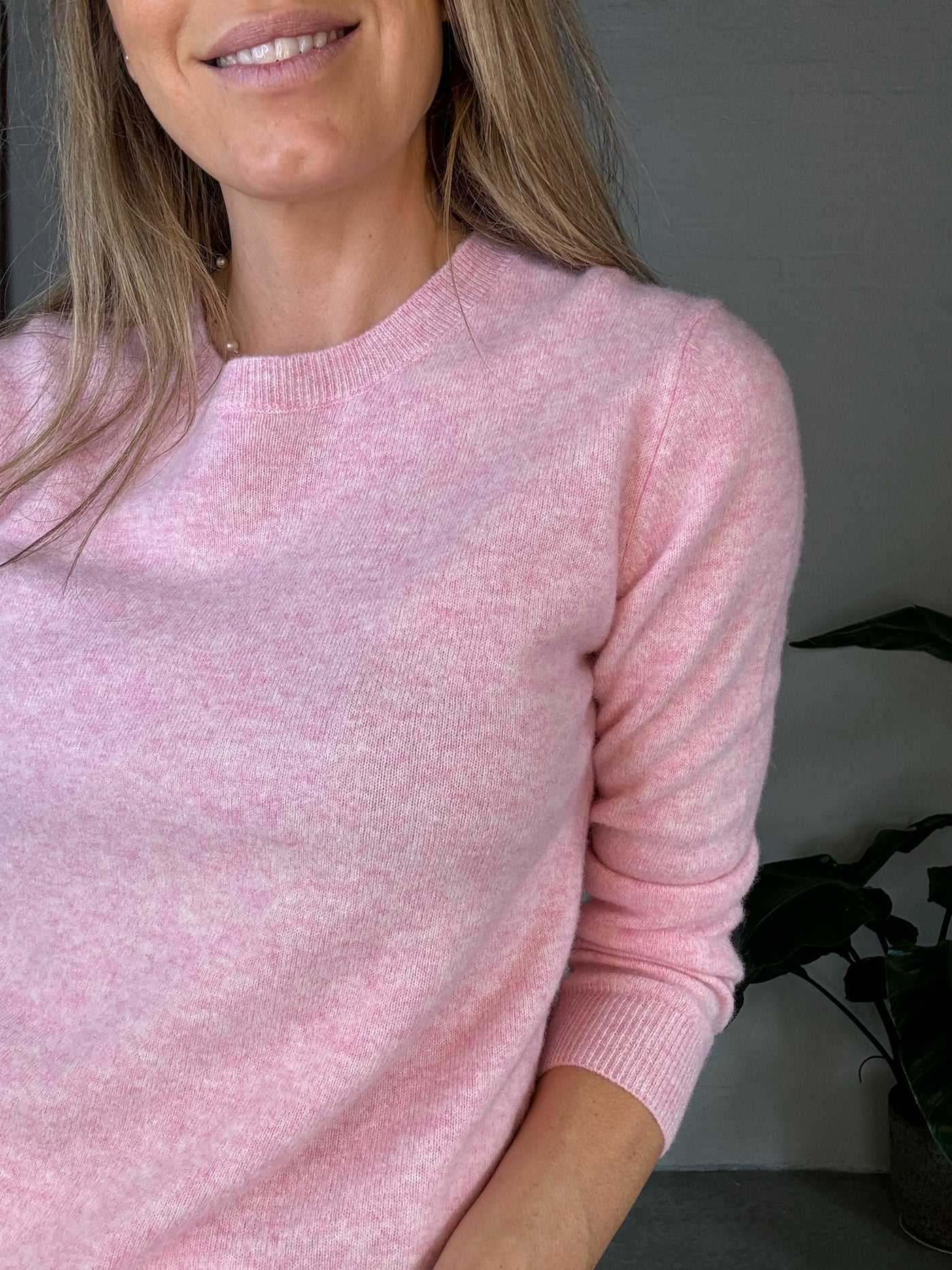 Andcopenhagen - Classic Cashmere - 80% cashmere strik - Pink Melange