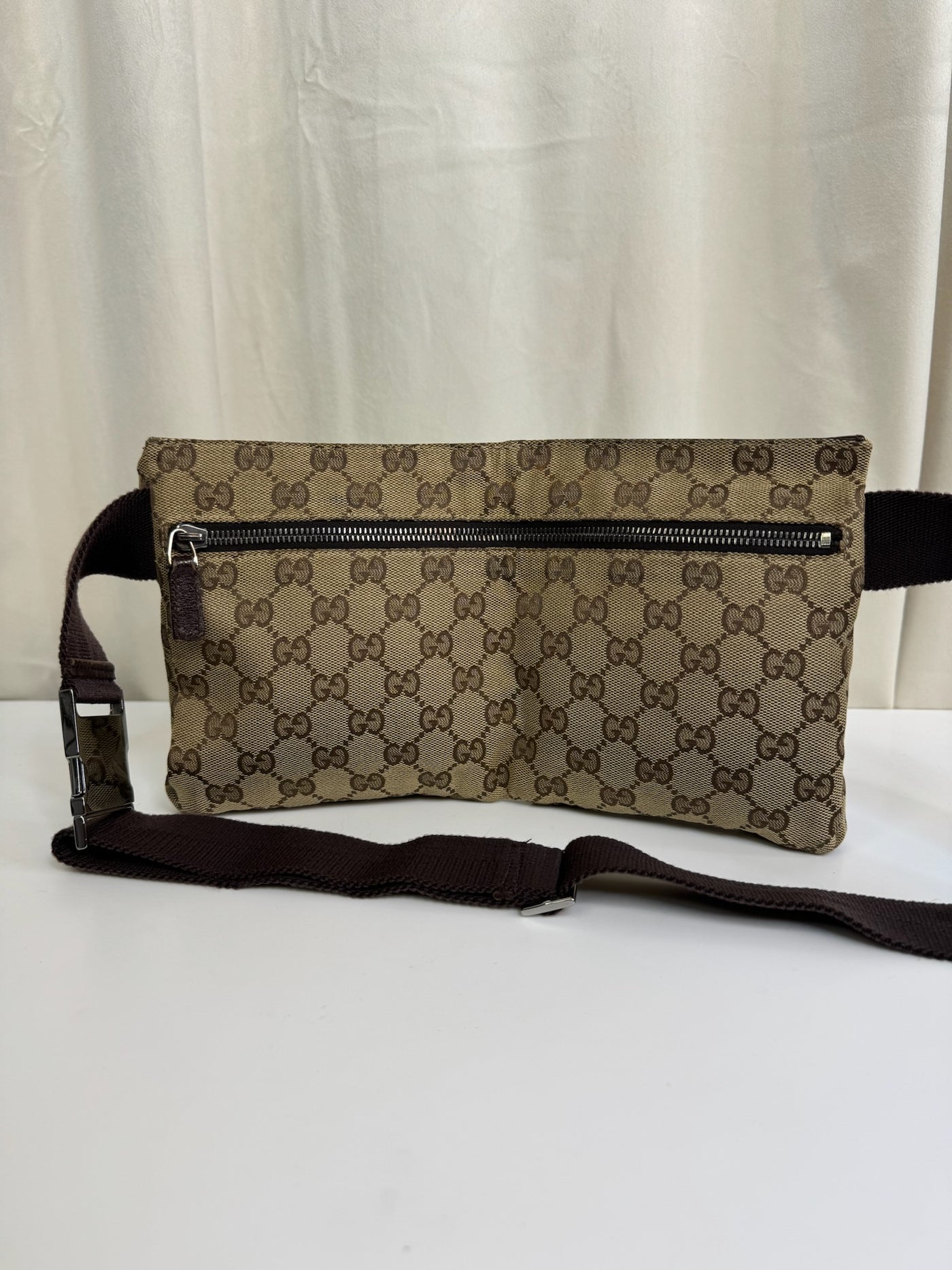 Gucci - Diamant canvas taske - Bælte/crossbody taske - Secondhand