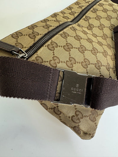 Gucci - Diamant canvas taske - Bælte/crossbody taske - Secondhand