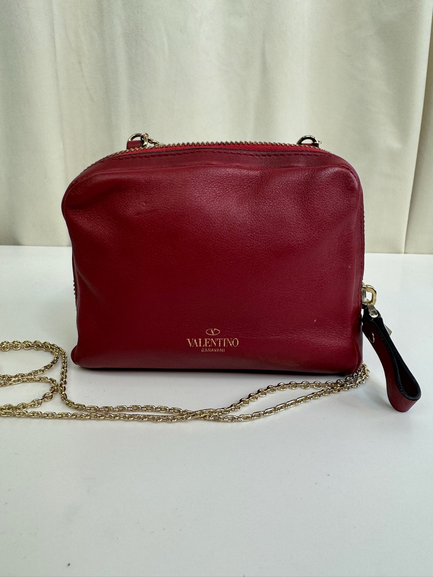 Valentino -  Garavani Rockstuds - Rød - Crossbody - Secondhand