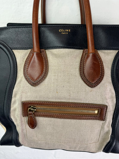 Celine - Phantom tricolor linen - shoulder bag - Secondhand