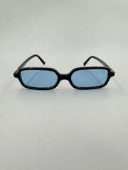Miu Miu Rectangular – solbriller – sorte smalle 90’s solbriller – secondhand