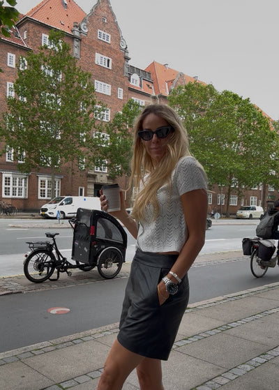 Sassy Copenhagen - Knitted top - White lace - Ella (preorder)
