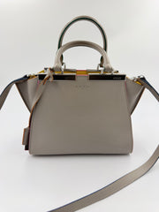 Fendi 3Jours Mini - håndtaske / crossbody taske - creme flerfarvet lædertaske - secondhand