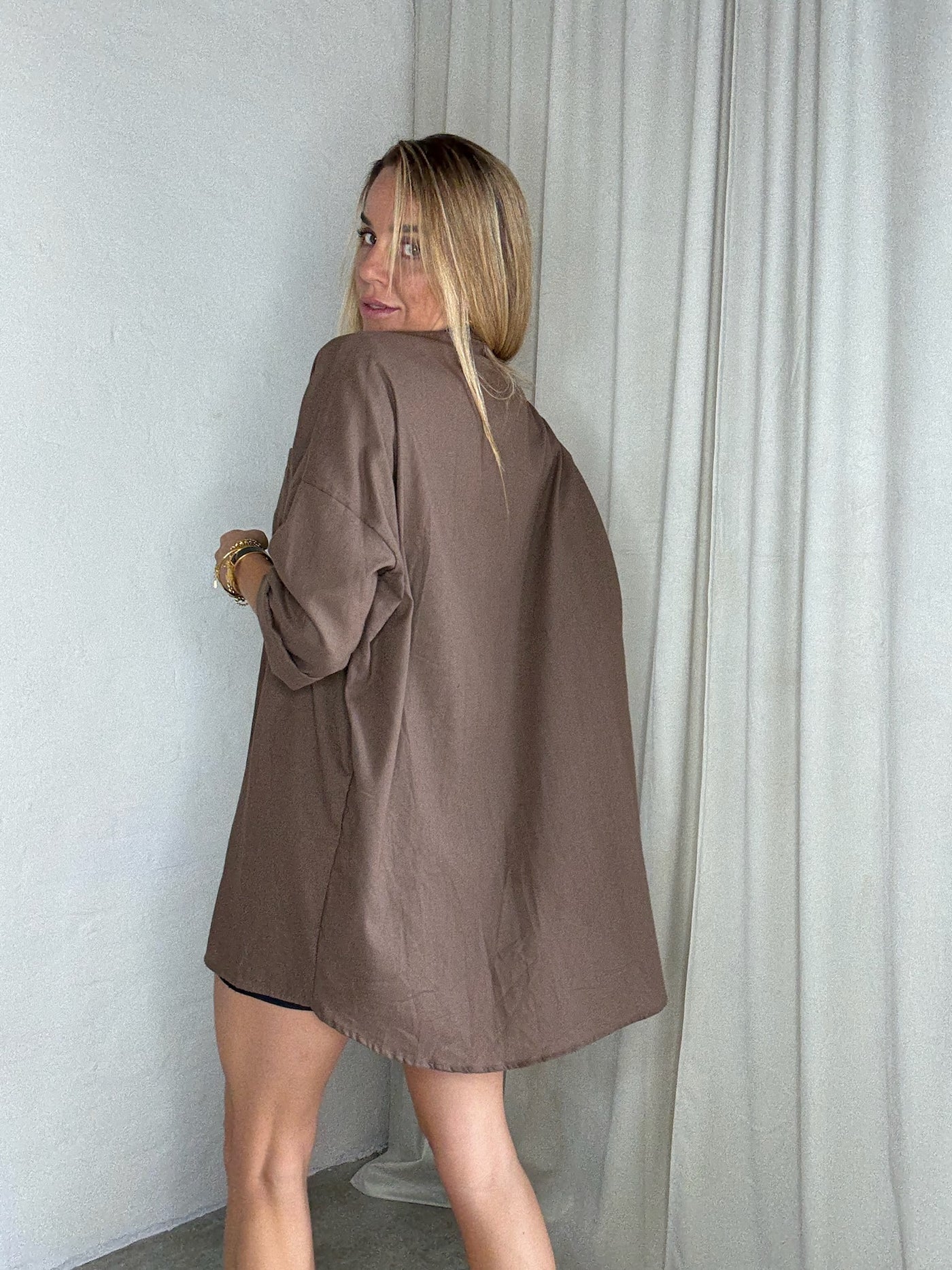 Sassy Copenhagen - Skjorte - Oversize Brun - Nomi