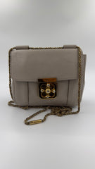 Chloé - Elsie Leather Shoulder Bag - beige skuldertaske - secondhand