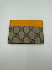 Gucci - GG Supreme kortholder Yellow - Secondhand