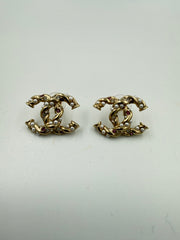 Chanel - CC hoop Gold Earrings - Secondhand