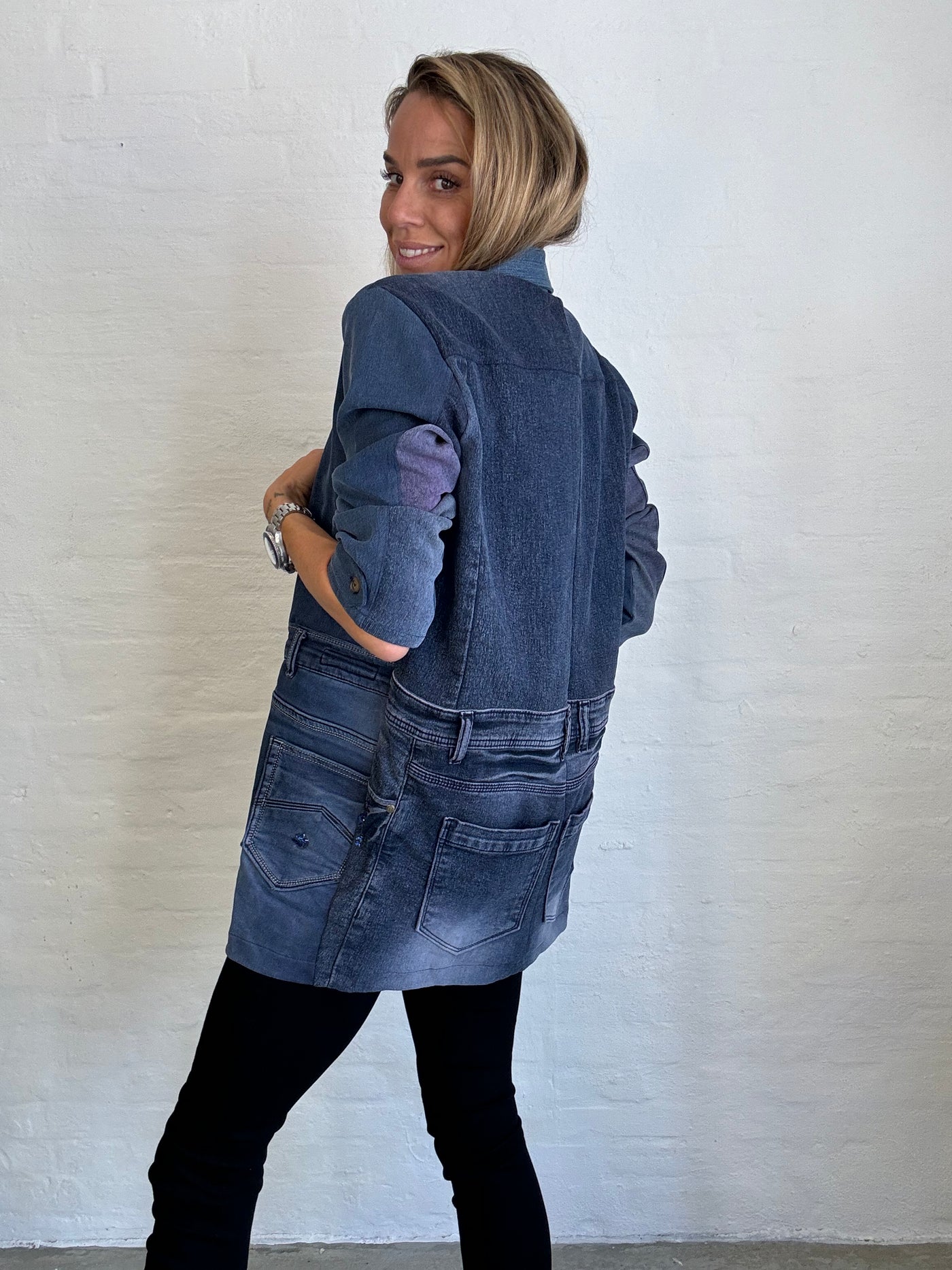 Cofur - Denim kort jakke - Multi denim - No.9