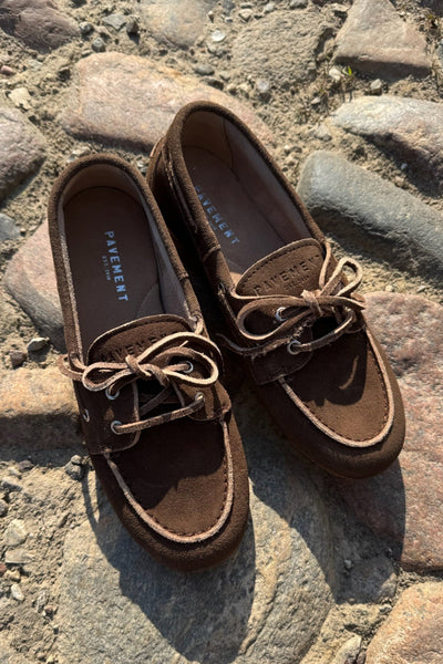 Pavement - Ballerina Loafers - Brown Suede - Marin (Preorder March/April)