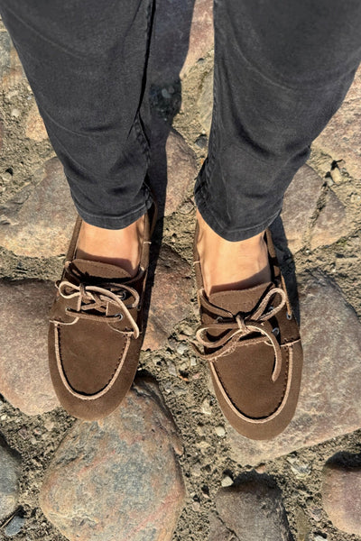 Pavement - Ballerina Loafers - Brown Suede - Marin (Preorder March/April)