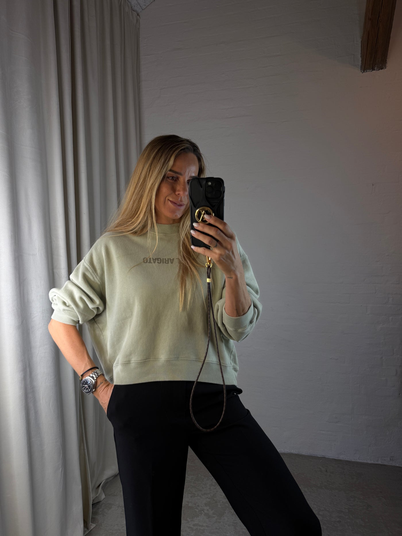 Axel Arigato - Sweatshirt - Dusty Green - Distort