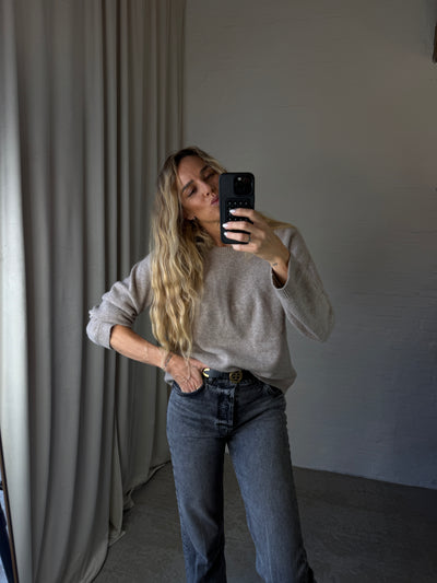 Andcopenhagen - Oversize Cashmerebluse Mocca - 100% cashmere strik - Eleni