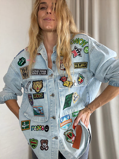 Sassy Copenhagen - Jakke - Oversize Denim blue - Alba (PREORDER) - Stilkompagniet.dk