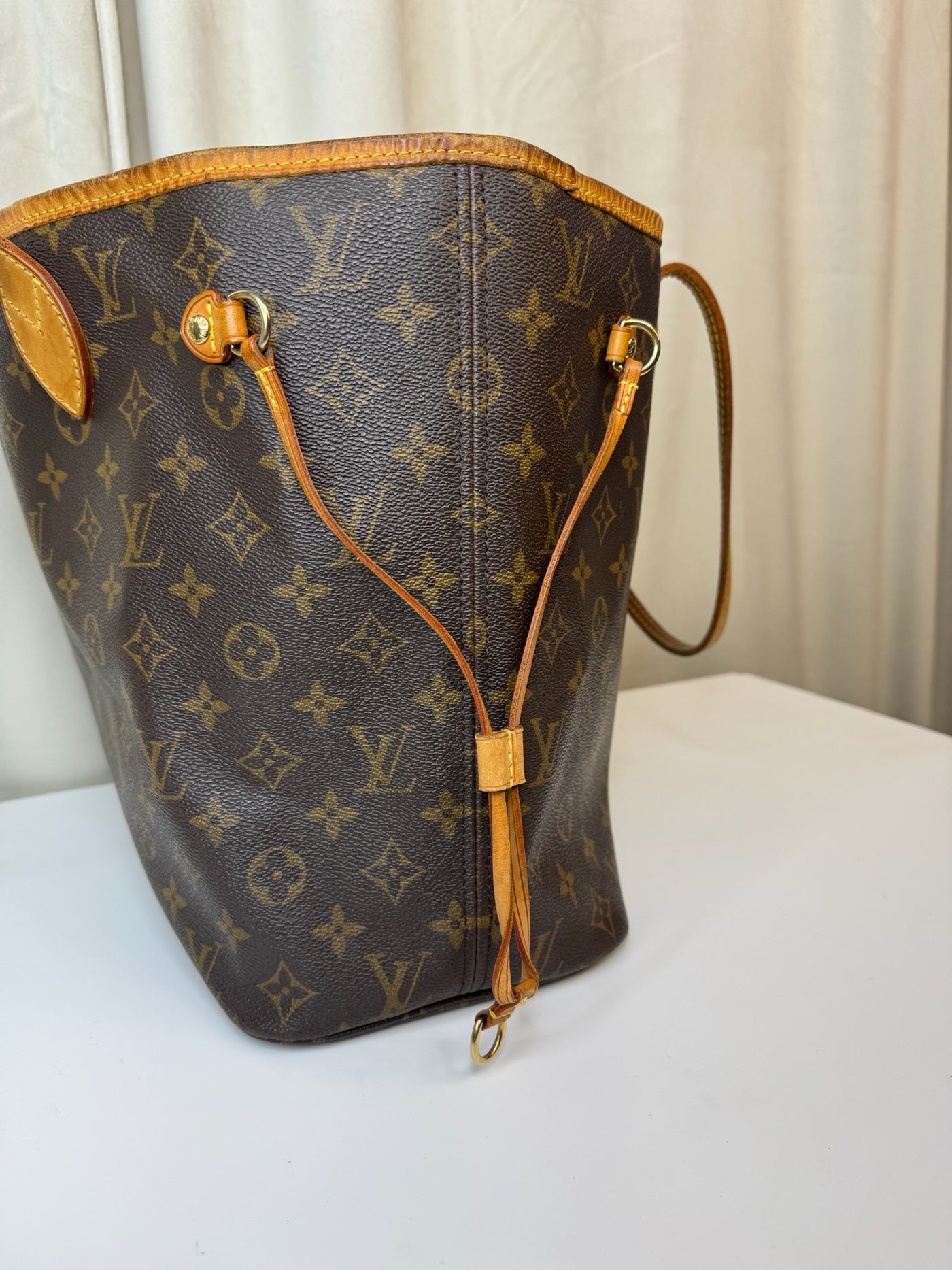 Louis Vuitton - Damier sac plat shopper bag with red front - Secondhand