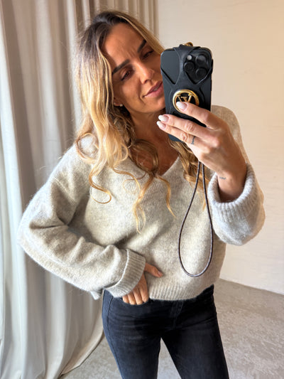 American Vintage - Strik - Powder Snow Melange - Pull East - Stilkompagniet.dk