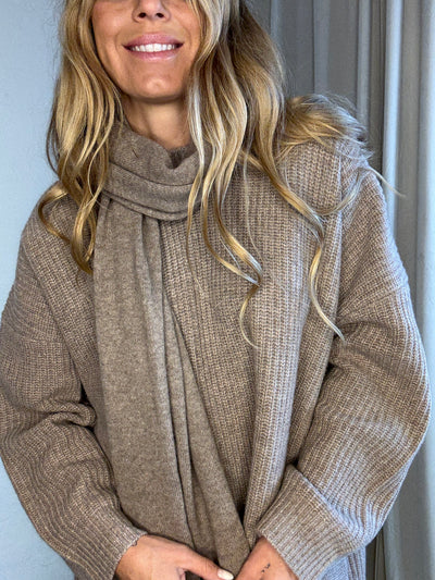 The Garment - Strik - Beige Melange - Como Giant - Stilkompagniet.dk