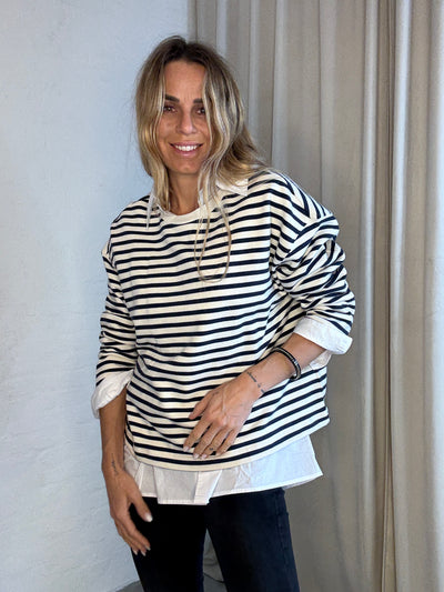 Lollys Laundry - Blouse - Dark Blue - Demi