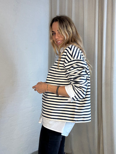 Lollys Laundry - Blouse - Dark Blue - Demi