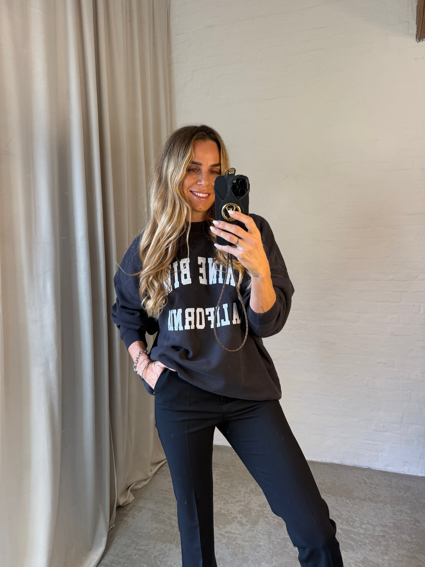 Anine Bing - Sweatshirt - Vintage Black - Miles