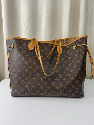 Louis Vuitton - Damier sac plat shopper bag with red front - Secondhand