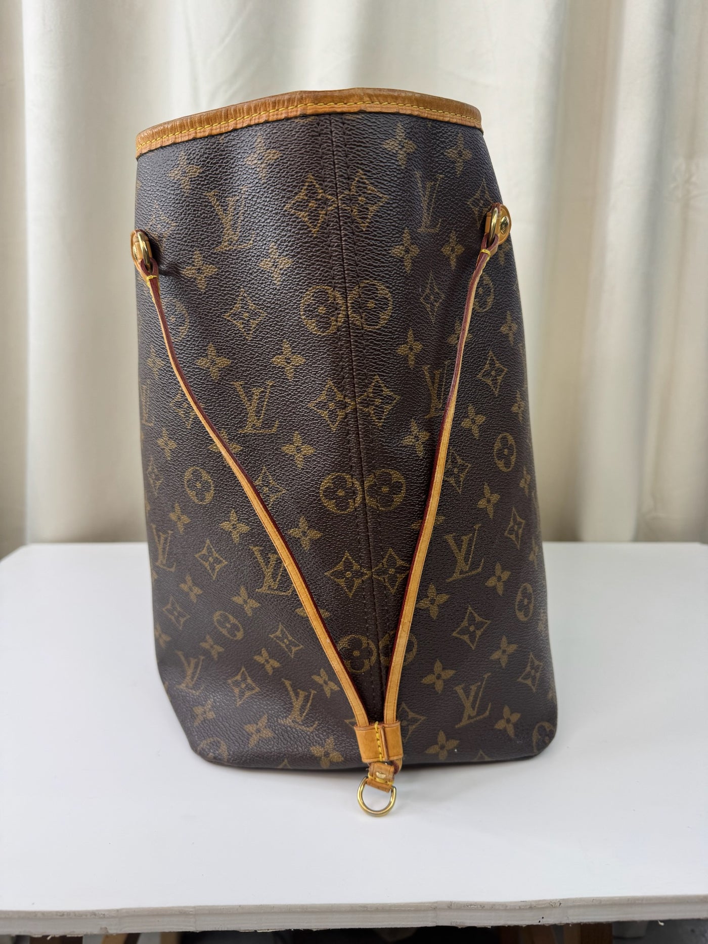 Louis Vuitton - Damier sac plat shopper bag with red front - Secondhand