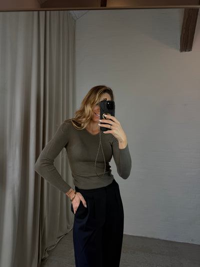 Sassy Copenhagen - Uld bluse - Brun - Manon