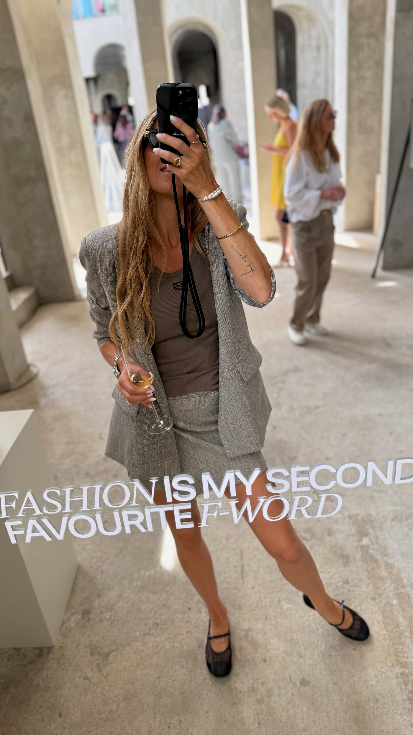 My Essential Wardrobe - Skirt - Oatmeal melange - Emmy