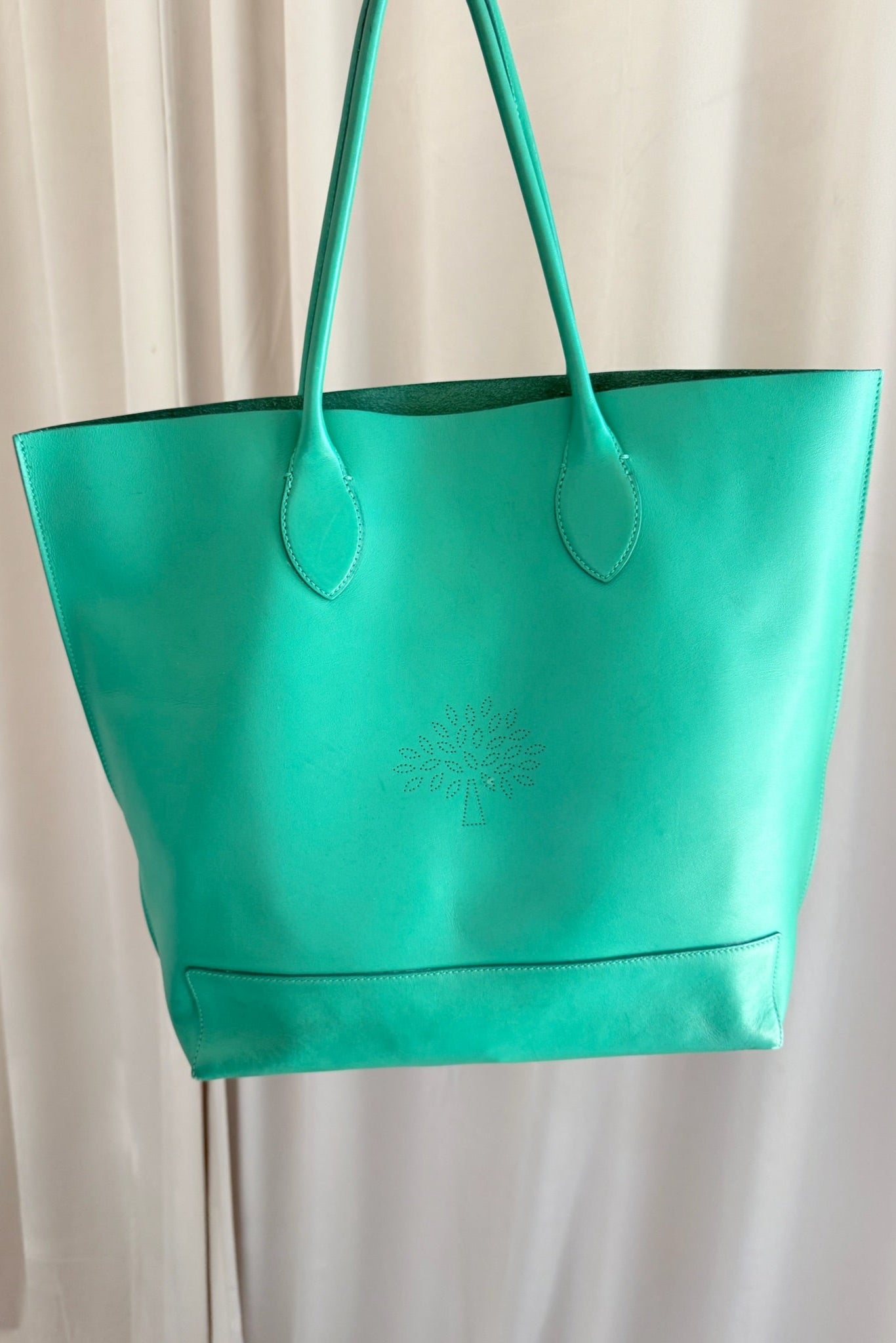 Mulberry - Nappa tote bag - Green - Secondhand