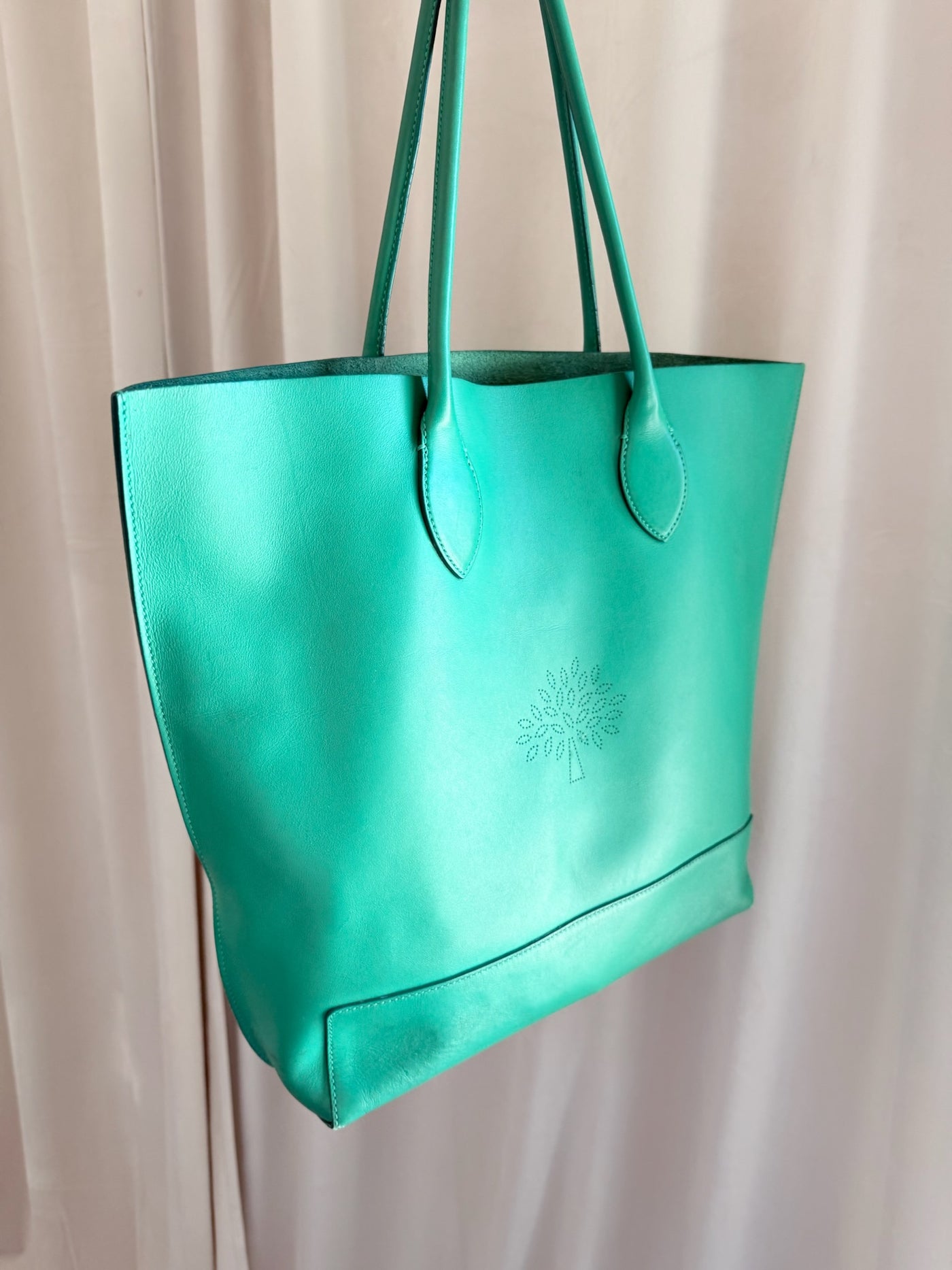 Mulberry - Nappa tote bag - Green - Secondhand