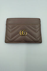 GUCCI - Card holder - Calfskin GG Marmont - Secondhand
