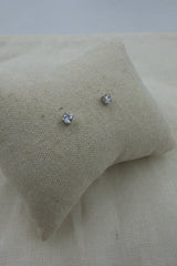 Andcopenhagen - Stud earrings - 18 carat gold plated 925 sterling silver - Small pop zircon