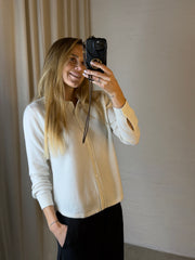 Sassy Copenhagen - 100% Cashmere polo - Råhvid - Samara sss