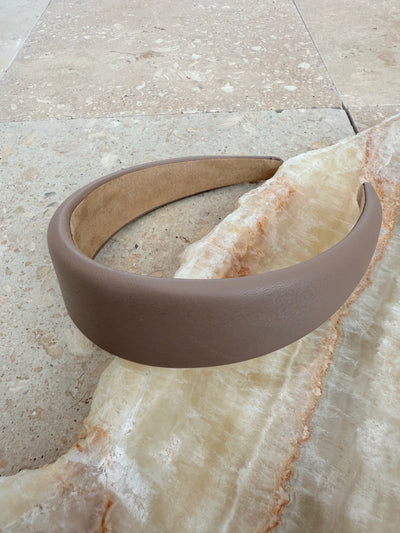 Sassy Copenhagen - Smooth Leather Hair Clips - Sikka Beige
