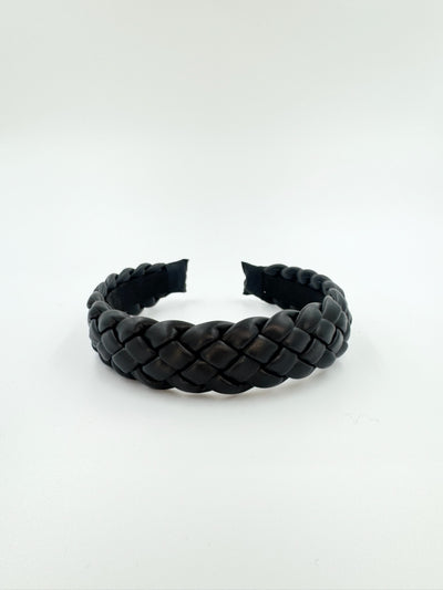 AndCopenhagen - Braided Leather Hair Clip - SSSigne Black