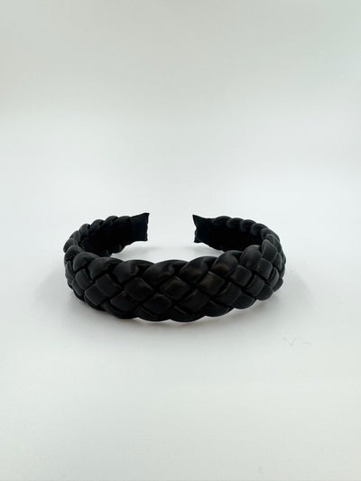 AndCopenhagen - Braided Leather Hair Clip - SSSigne Black