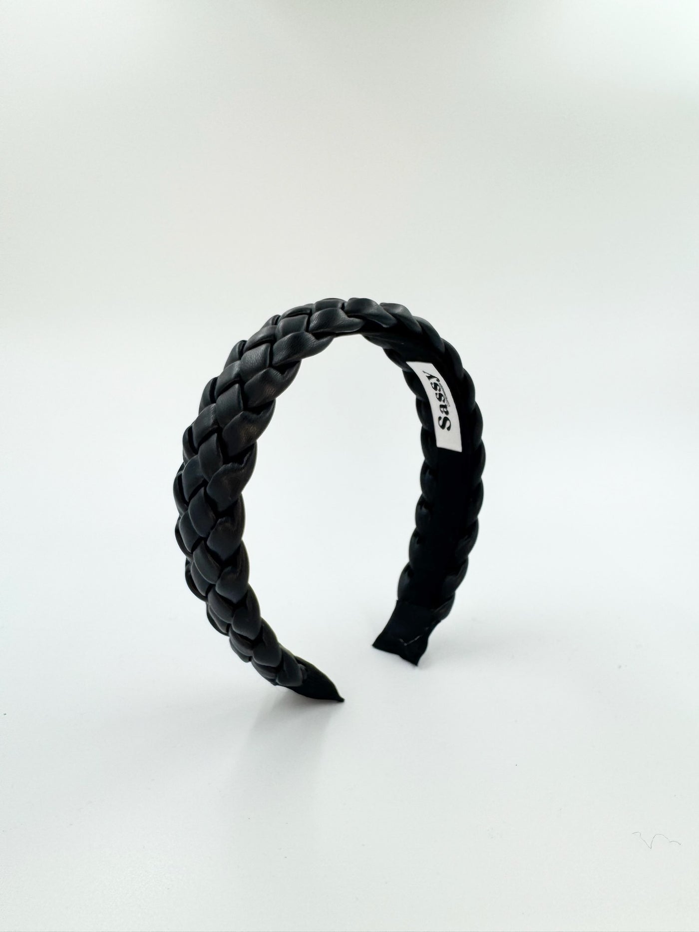 AndCopenhagen - Braided Leather Hair Clip - SSSigne Black