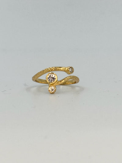 Andcopenhagen - Ring - beth - 18 carat gold plated -