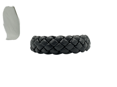 AndCopenhagen - Braided Leather Hair Clip - SSSigne Black