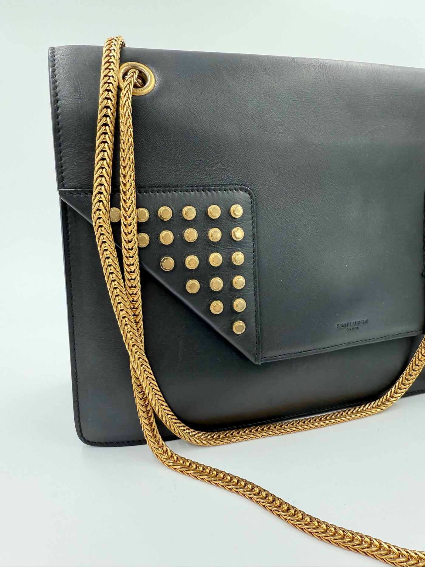 Saint Laurent - Studded Betty Bag - Black - Secondhand