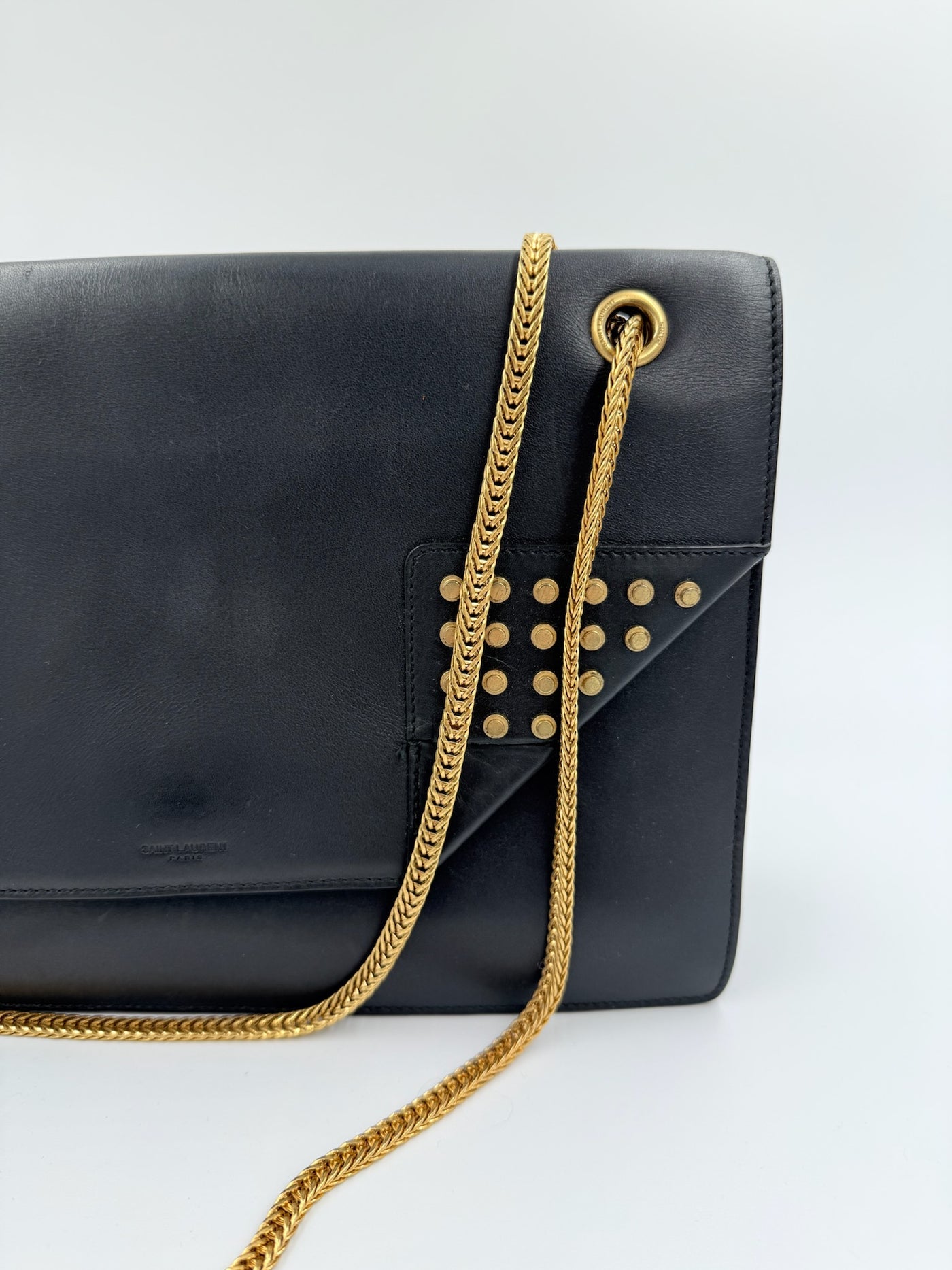 Saint Laurent - Studded Betty Bag - Black - Secondhand