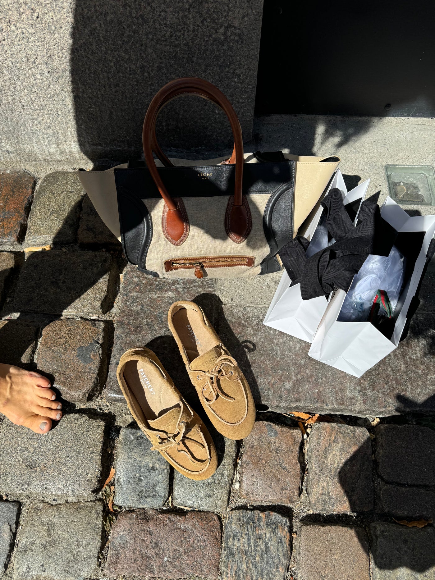 Ballerina Loafers - Taupe Suede - Marin - Pavement 