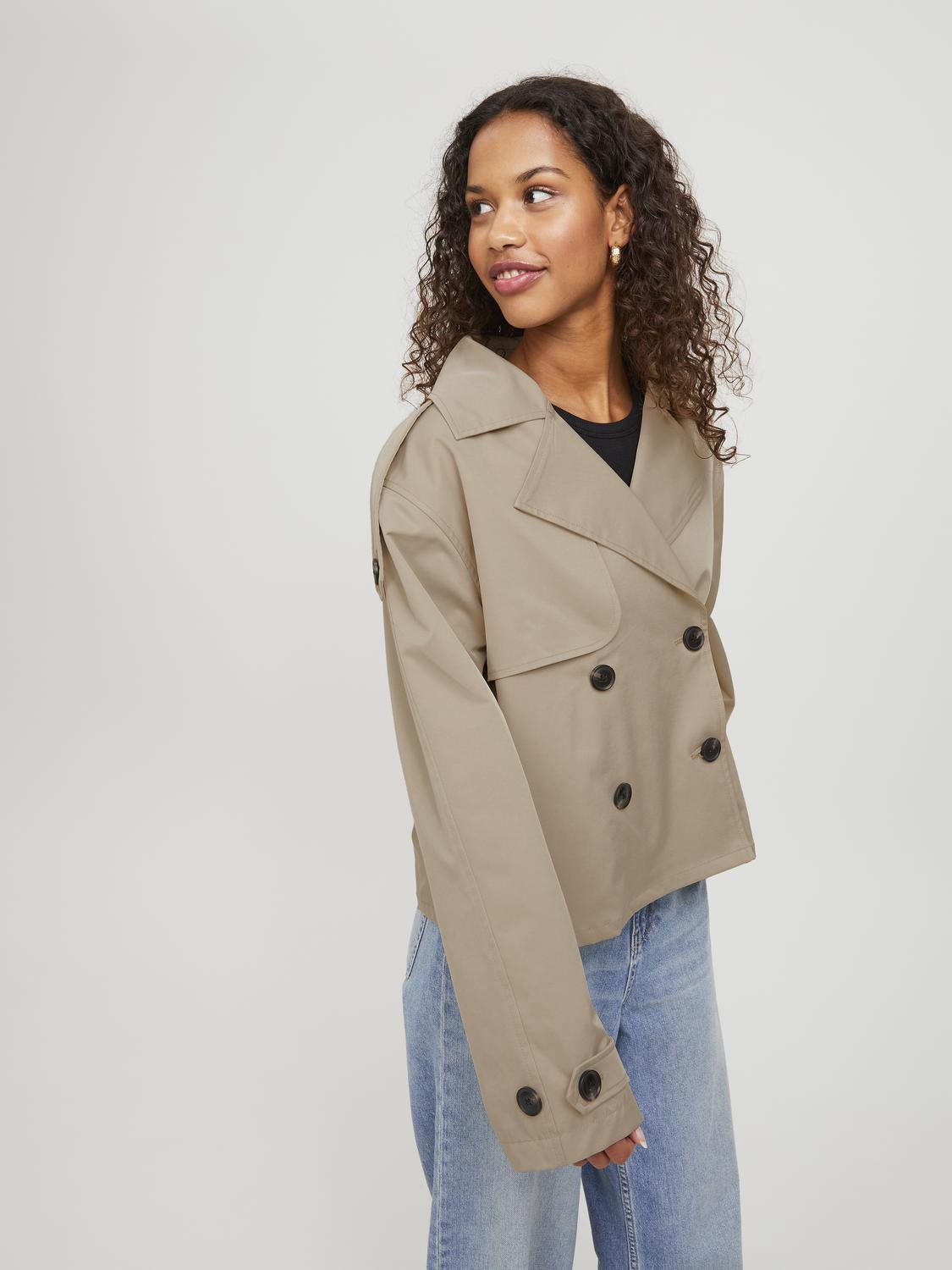 JJXX - Trenchcoat - Kort Beige - Carlie