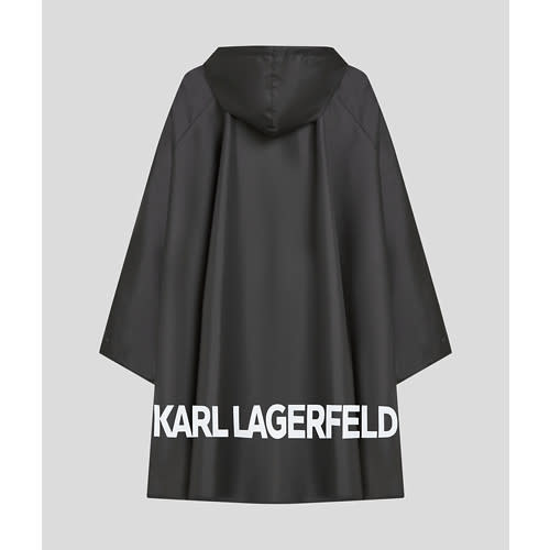 Karl Lagerfeld - Poncho - Sort - Packable Poncho