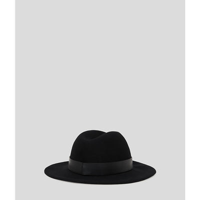 Karl Lagerfeld - Hat - Black - Signature fedora