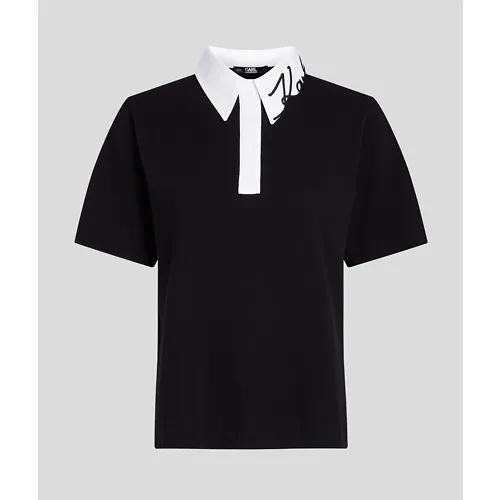 Karl Lagerfeld - Polo - Black - Signature