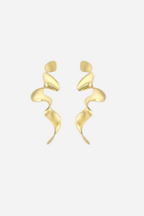 Andcopenhagen - Earrings - 18 carat gold plated zinc - Suie big