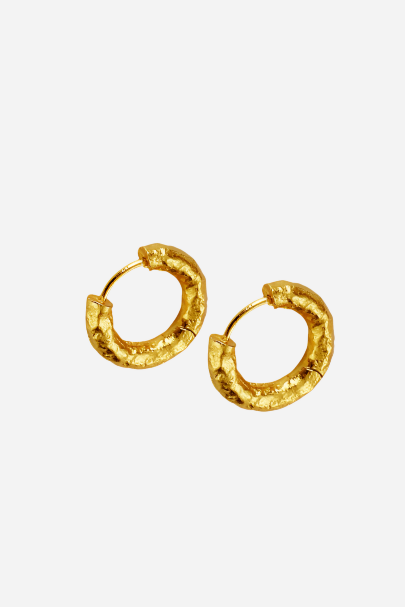 Andcopenhagen - Earrings hoops - 18 carat gold plated 925 sterling silver - Nina chunky