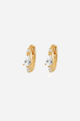 Andcopenhagen - Earrings - 18 carat gold plated 925 sterling silver - Bali Zirkonia