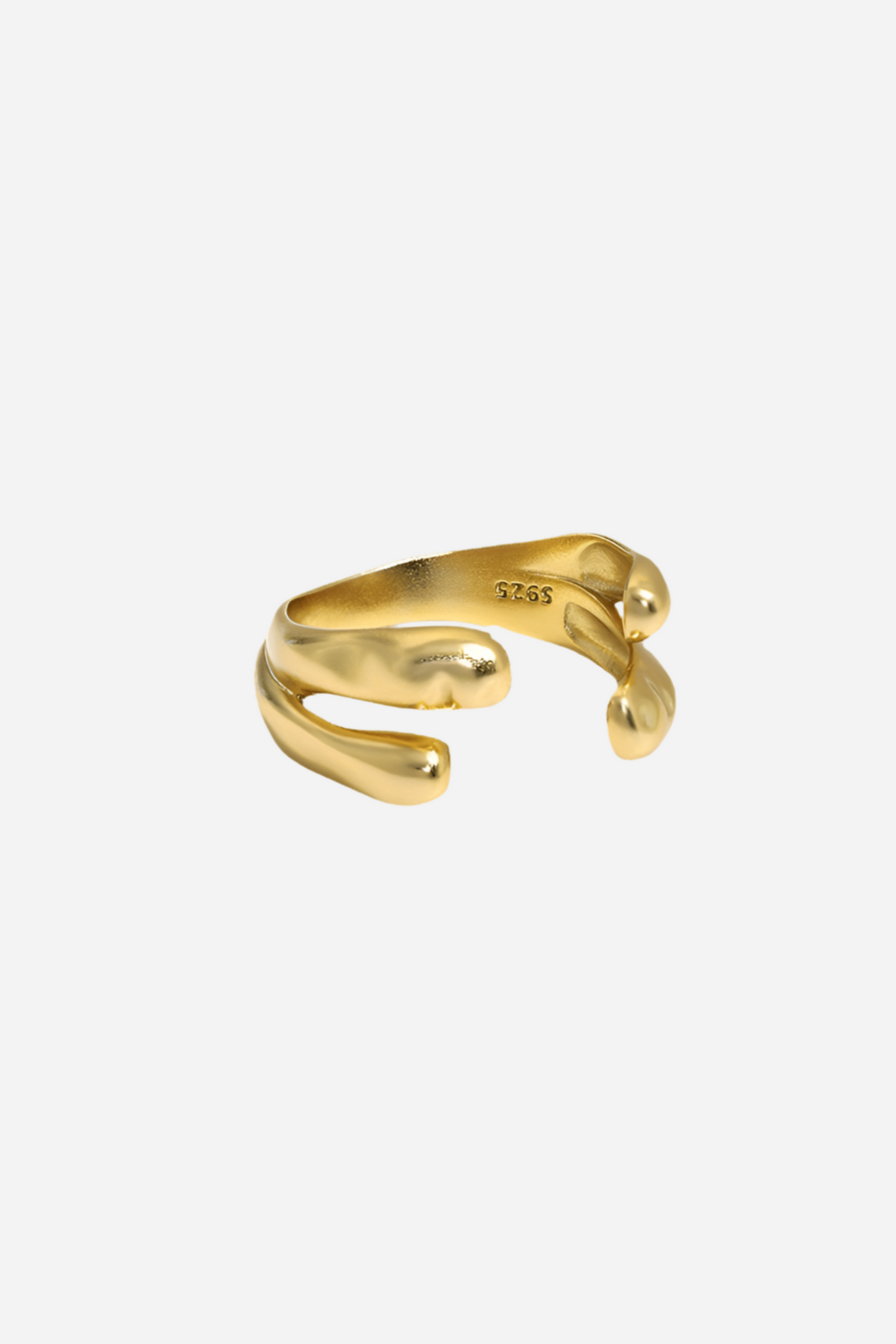 Andcopenhagen - Ring - 18 carat gold plated 925 sterling silver - Lula